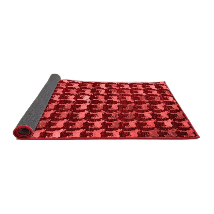 Abstract Red Modern Area Rugs