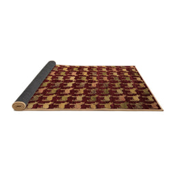 Sideview of Abstract Brown Modern Rug, abs5401brn