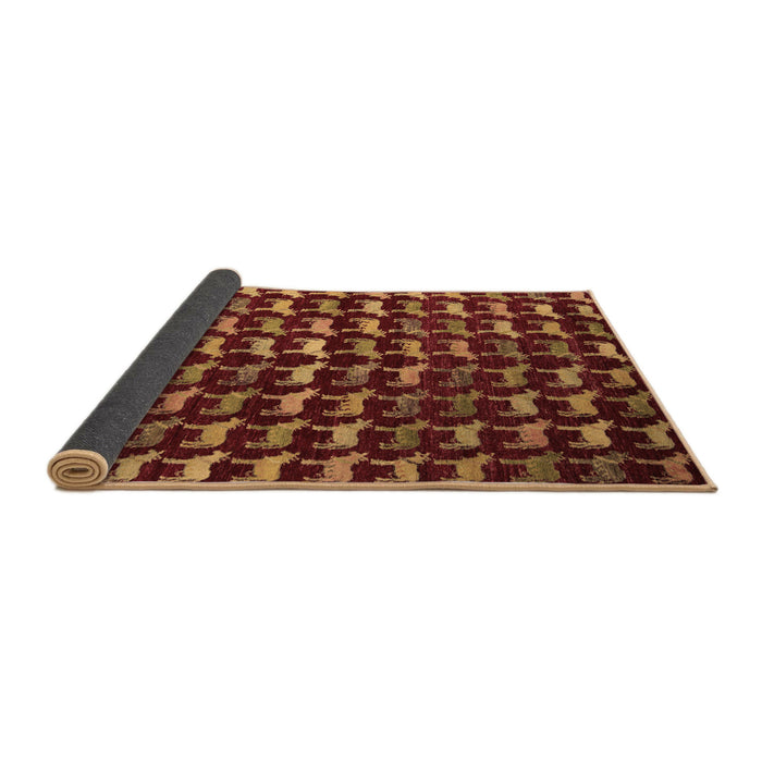 Sideview of Abstract Brown Modern Rug, abs5401brn