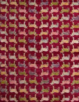 Abstract Red Modern Rug, abs5401