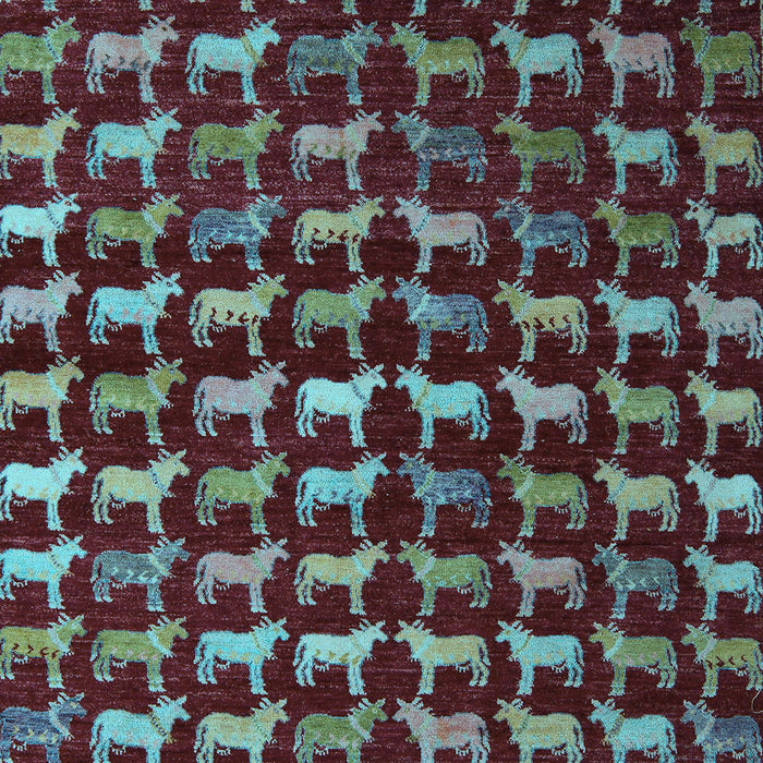 Abstract Light Blue Modern Rug, abs5401lblu