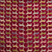 Square Abstract Red Modern Rug, abs5401