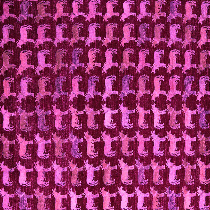 Square Machine Washable Abstract Pink Modern Rug, wshabs5401pnk