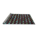 Sideview of Machine Washable Abstract Light Blue Modern Rug, wshabs5401lblu