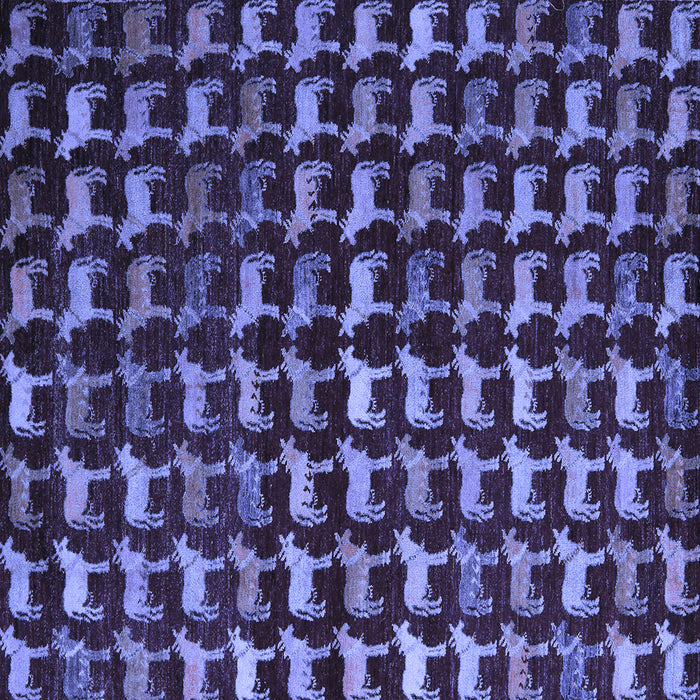 Square Machine Washable Abstract Blue Modern Rug, wshabs5401blu