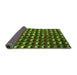 Sideview of Abstract Green Modern Rug, abs5401grn