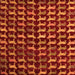 Square Machine Washable Abstract Orange Modern Area Rugs, wshabs5401org