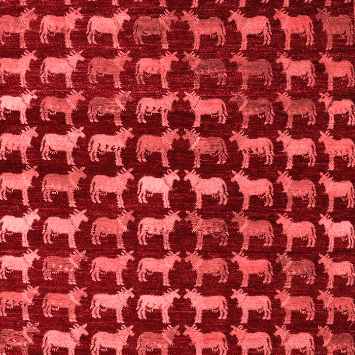 Abstract Red Modern Area Rugs