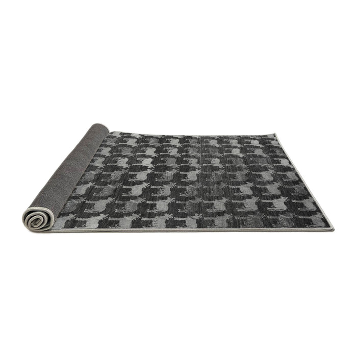 Sideview of Abstract Gray Modern Rug, abs5401gry