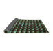 Sideview of Abstract Turquoise Modern Rug, abs5401turq