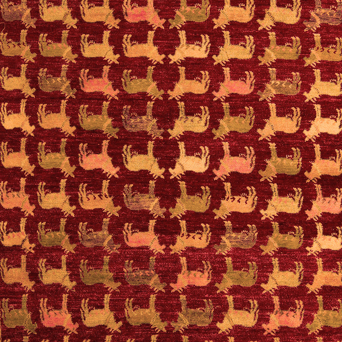 Abstract Orange Modern Rug, abs5401org