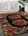 Machine Washable Abstract Brown Rug in a Family Room, wshabs5402