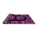 Sideview of Medallion Purple French Rug, abs5402pur