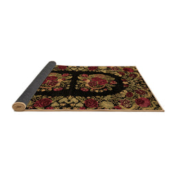Sideview of Medallion Brown French Rug, abs5402brn