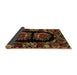 Sideview of Medallion Brown French Rug, abs5402brn