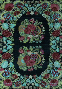 Medallion Light Blue French Rug, abs5402lblu