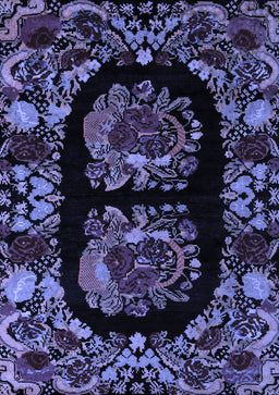 Medallion Blue French Rug, abs5402blu
