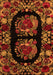 Medallion Orange French Rug, abs5402org