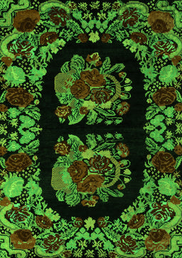 Medallion Green French Rug, abs5402grn