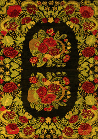 Medallion Yellow French Rug, abs5402yw