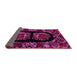 Sideview of Medallion Pink French Rug, abs5402pnk