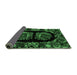 Sideview of Medallion Emerald Green French Rug, abs5402emgrn