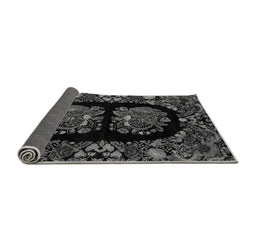 Sideview of Medallion Gray French Rug, abs5402gry