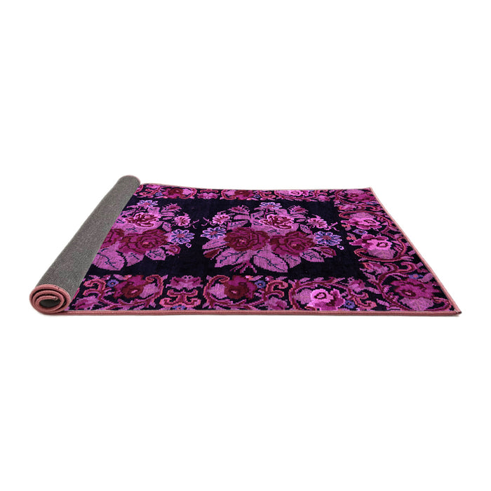 Sideview of Medallion Purple French Rug, abs5403pur