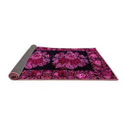 Sideview of Medallion Pink French Rug, abs5403pnk