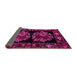 Sideview of Medallion Pink French Rug, abs5403pnk