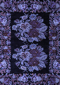 Medallion Blue French Rug, abs5403blu