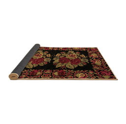 Sideview of Medallion Brown French Rug, abs5403brn