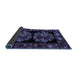 Sideview of Medallion Blue French Rug, abs5403blu