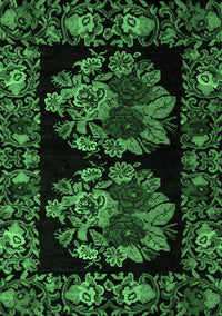 Medallion Emerald Green French Rug, abs5403emgrn