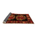 Sideview of Medallion Orange French Rug, abs5403org