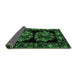 Sideview of Medallion Emerald Green French Rug, abs5403emgrn