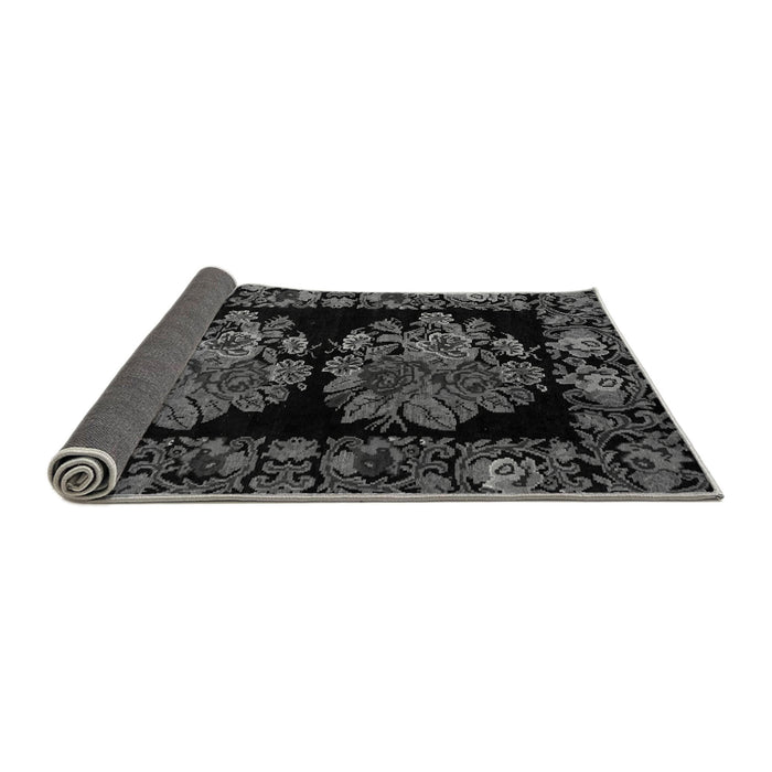 Sideview of Medallion Gray French Rug, abs5403gry