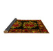 Sideview of Medallion Yellow French Rug, abs5403yw