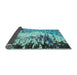 Sideview of Abstract Light Blue Modern Rug, abs5404lblu