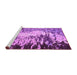 Sideview of Machine Washable Abstract Purple Modern Area Rugs, wshabs5404pur