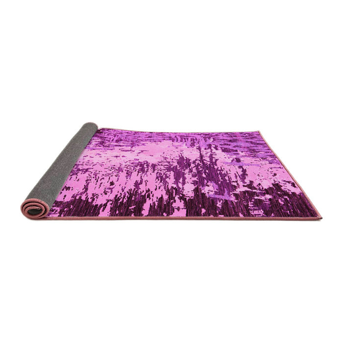 Sideview of Abstract Pink Modern Rug, abs5404pnk