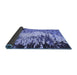 Sideview of Abstract Blue Modern Rug, abs5404blu