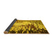 Sideview of Abstract Yellow Modern Rug, abs5404yw