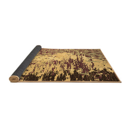 Sideview of Abstract Brown Modern Rug, abs5404brn