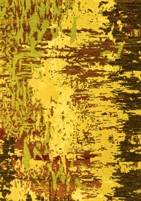 Abstract Yellow Modern Rug, abs5404yw