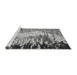 Sideview of Machine Washable Abstract Gray Modern Rug, wshabs5404gry