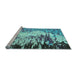 Sideview of Machine Washable Abstract Light Blue Modern Rug, wshabs5404lblu