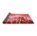 Abstract Red Modern Area Rugs