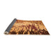 Sideview of Abstract Orange Modern Rug, abs5404org