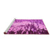 Sideview of Machine Washable Abstract Pink Modern Rug, wshabs5404pnk